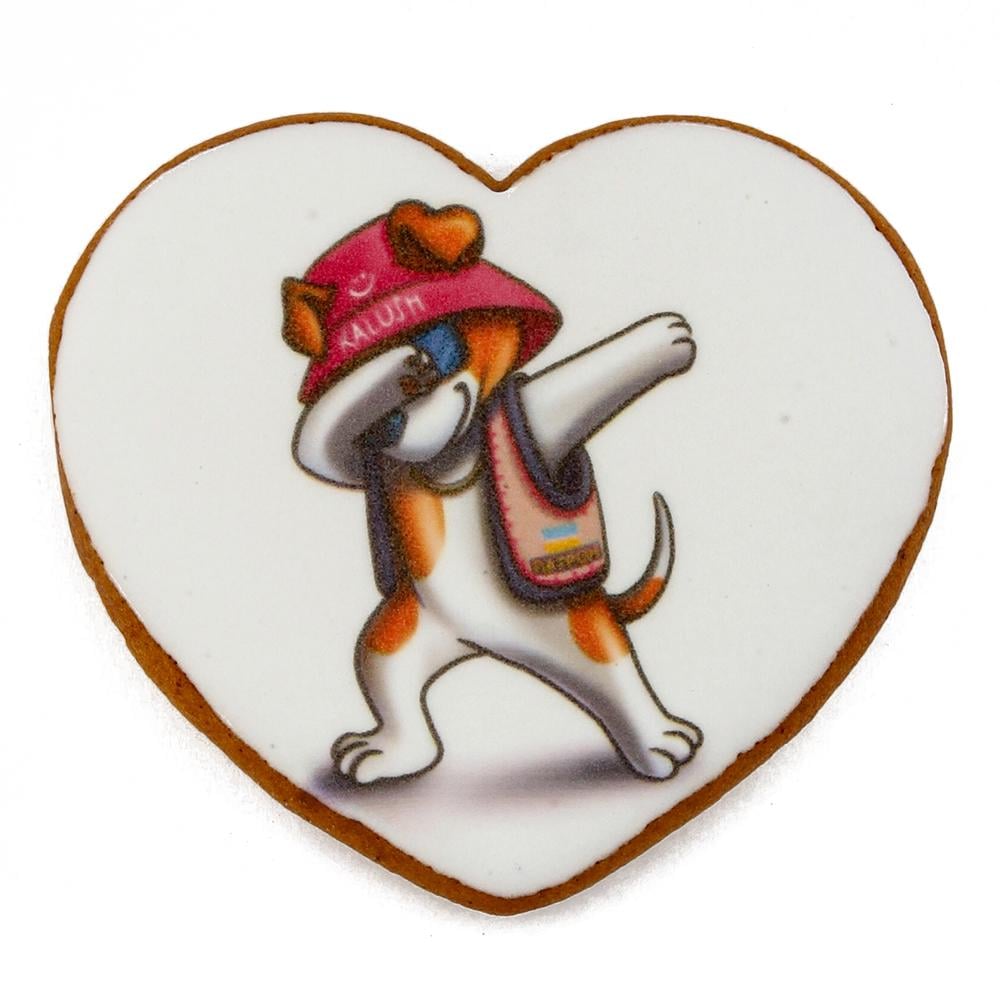 Пряник із принтом Крафт Печиво Патріотичний Патрон у панамці 45 г