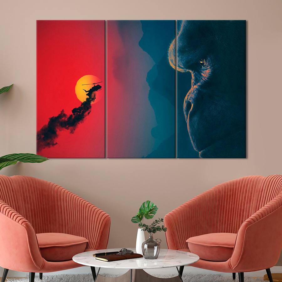 Настенний декор Гигант Кинг Конг 156x100 см (A73-3)