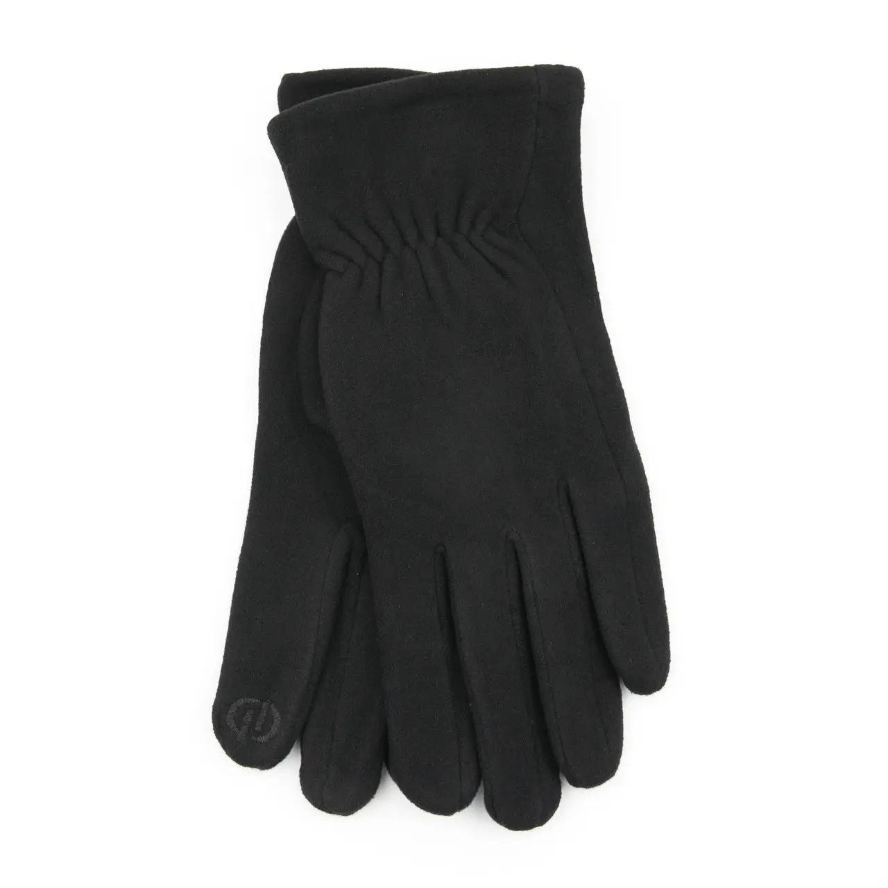 Перчатки женские на резинке с искусственным мехом S (23-1-5)