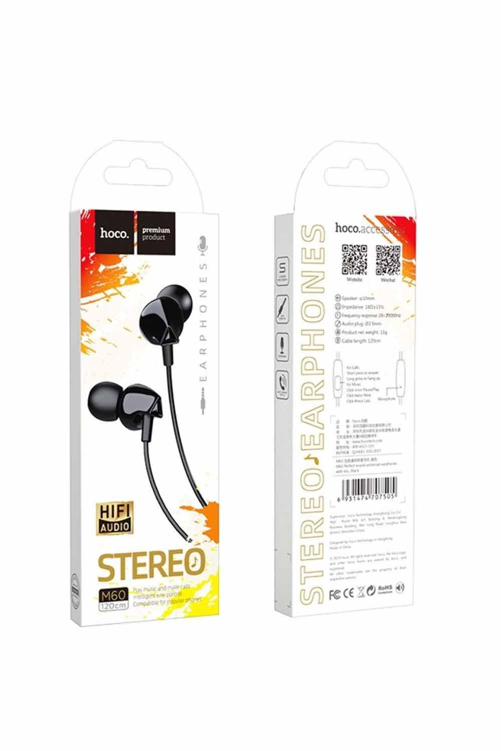 Наушники вакуумные Hoco M60 (SKT000850302) Наушники вакуумные Hoco M60 (SKT000850302)