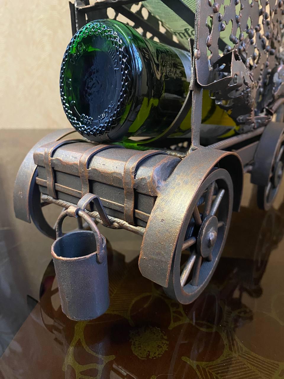 Підставка для пляшок Олень на 2 шт. металева 31х15х70 см - фото 5 Підставка для пляшок Олень на 2 шт. металева 31х15х70 см - фото 5