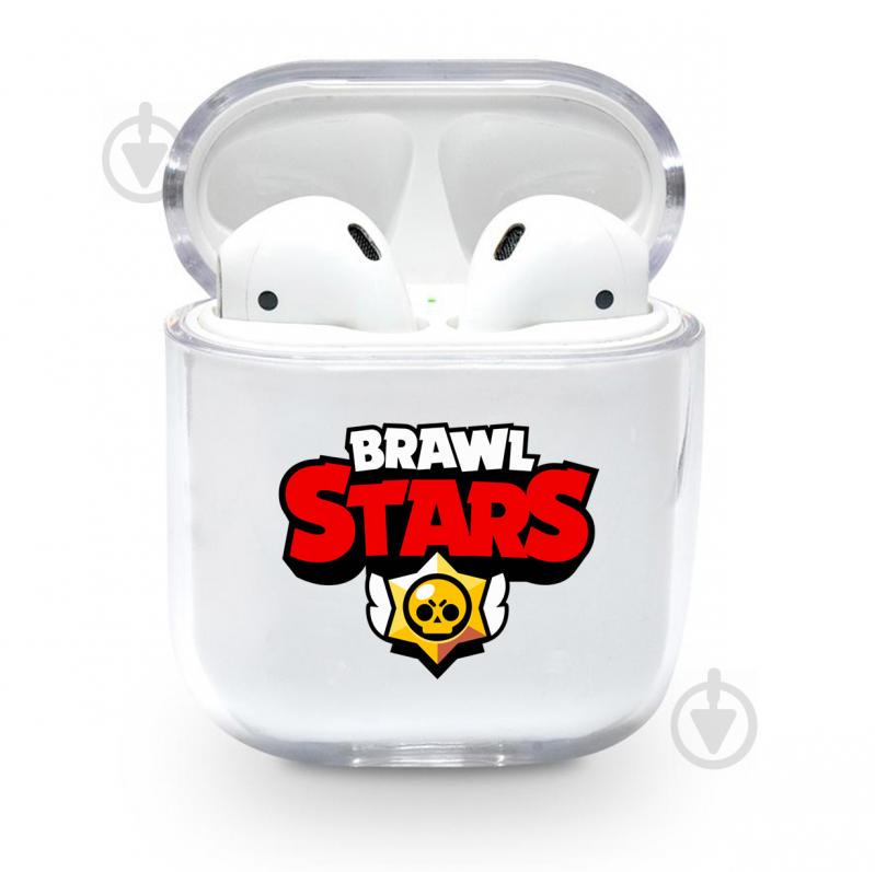 Прозорий силіконовий чохол Apple AirPods із малюнком - Brawls Stars (KAP1105)