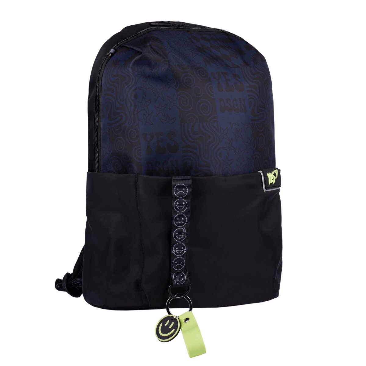 Рюкзак YES T-105 YES DSGN Smile 40х28х15 см Чорно-синій (559928)