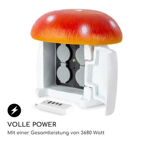 Розетка садова Waldbeck Power Mushroom Smart Garden Socket WiFi Control IP44 3680 Вт (10038628) - фото 2