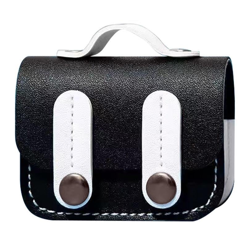 Футляр шкіряний Epik Briefcase для навушників AirPods Pro Black /White (00000075482_5)