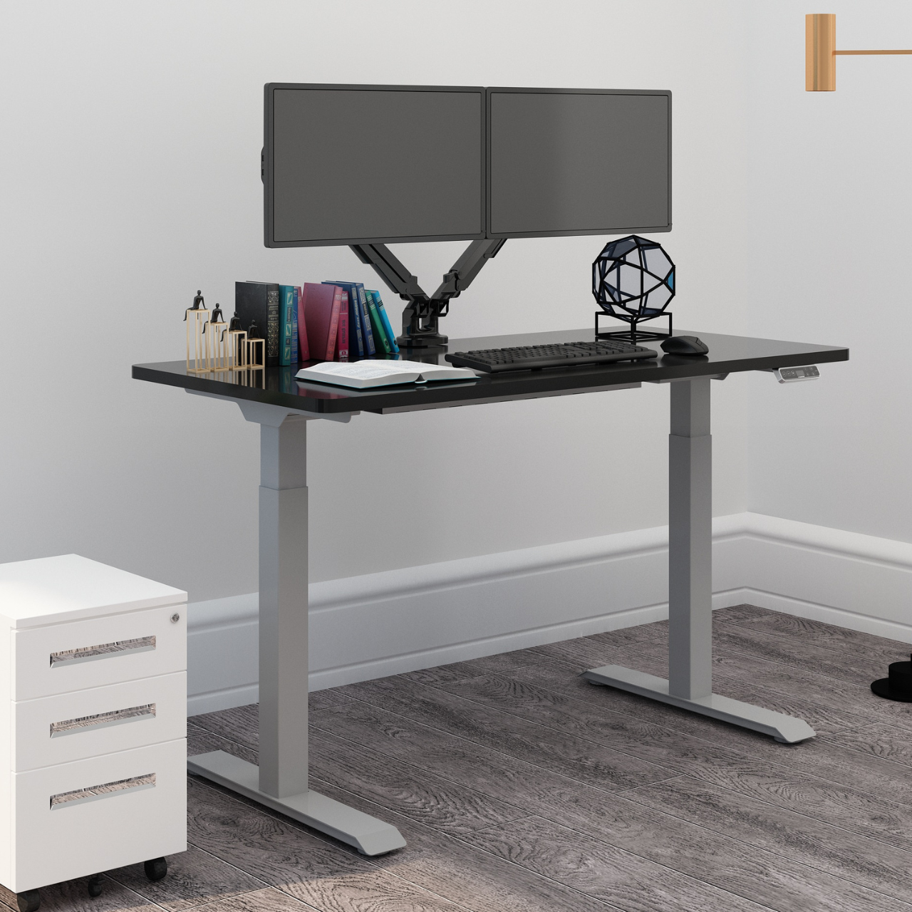 Кронштейн настольно-поворотный FlexiSpot DL2 для двух мониторов диагональю от 17 до 32" Черный - фото 5 Кронштейн настольно-поворотный FlexiSpot DL2 для двух мониторов диагональю от 17 до 32" Черный - фото 5