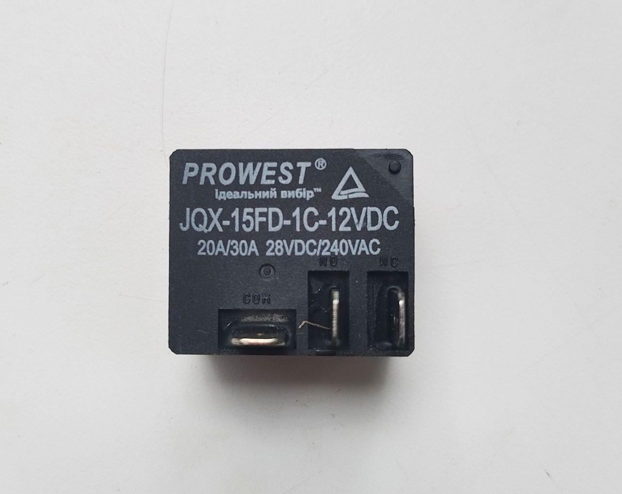 Реле электромеханическое силовое JQX-15FD-1C-12VDC 1C (SPDT)