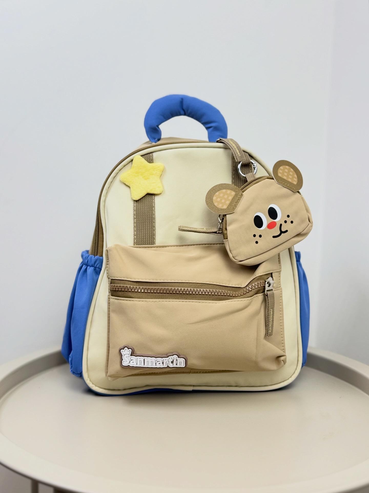 Дошкольный рюкзак детский текстильный Бежевый (349)