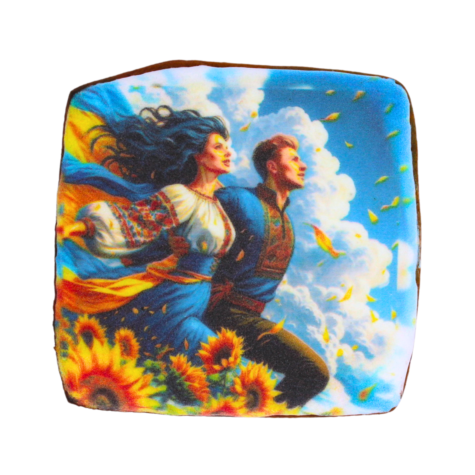 Пряник з принтом Крафт Печиво День незалежності Пара 45 г