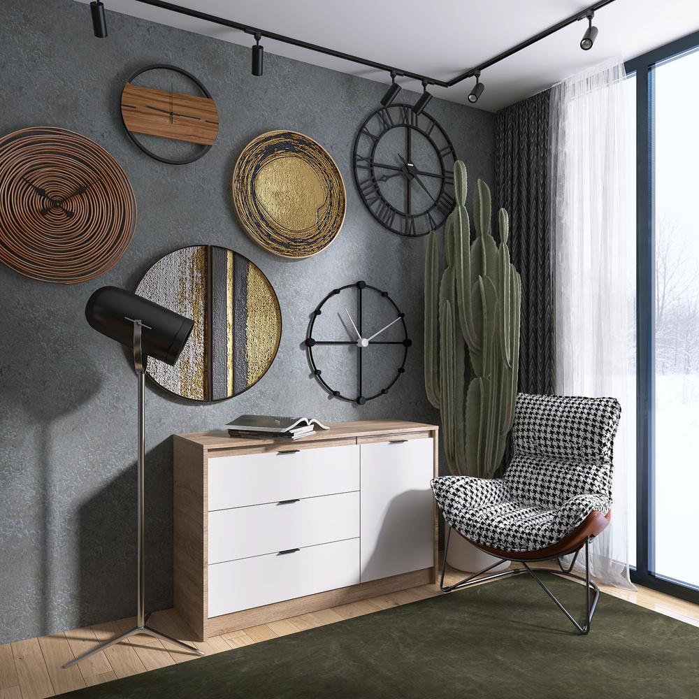 Комод с дверцами и 3 ящиками Еверест Сити-1150 115,2х38х74,6 см Дуб сонома/Белый (EVR-071100) - фото 2 Комод с дверцами и 3 ящиками Еверест Сити-1150 115,2х38х74,6 см Дуб сонома/Белый (EVR-071100) - фото 2