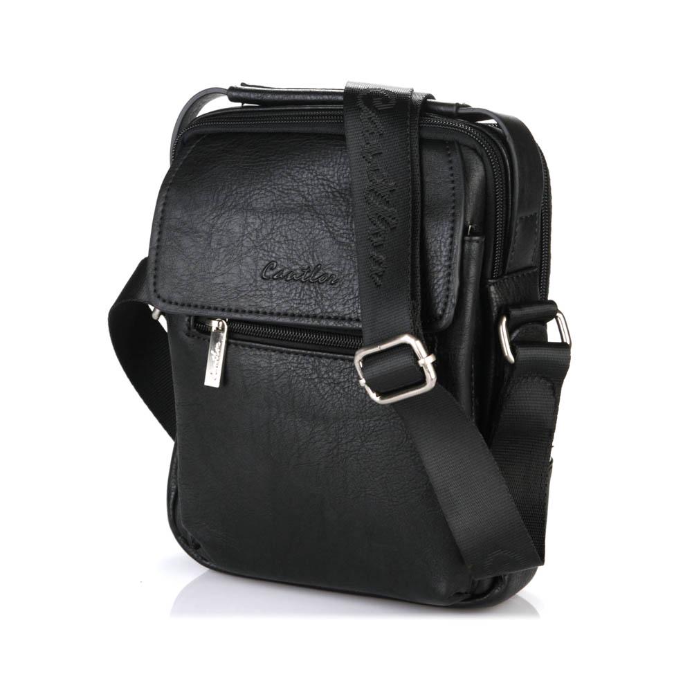 Сумка мужская Hughes 18х7х24 см Black (118722)