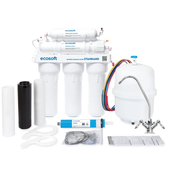 Система обратного осмоса Ecosoft Standard MO650MECOSTD с минерализатором (MO650MECOSTD) - фото 5 Система обратного осмоса Ecosoft Standard MO650MECOSTD с минерализатором (MO650MECOSTD) - фото 5