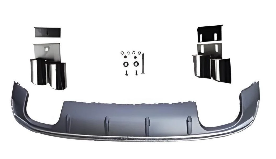 Диффузор задний для S/S-Line HB 2012-2020 GT Tuning для Audi A3 2012-2020 гг. ABS-пластик Черный (131879)