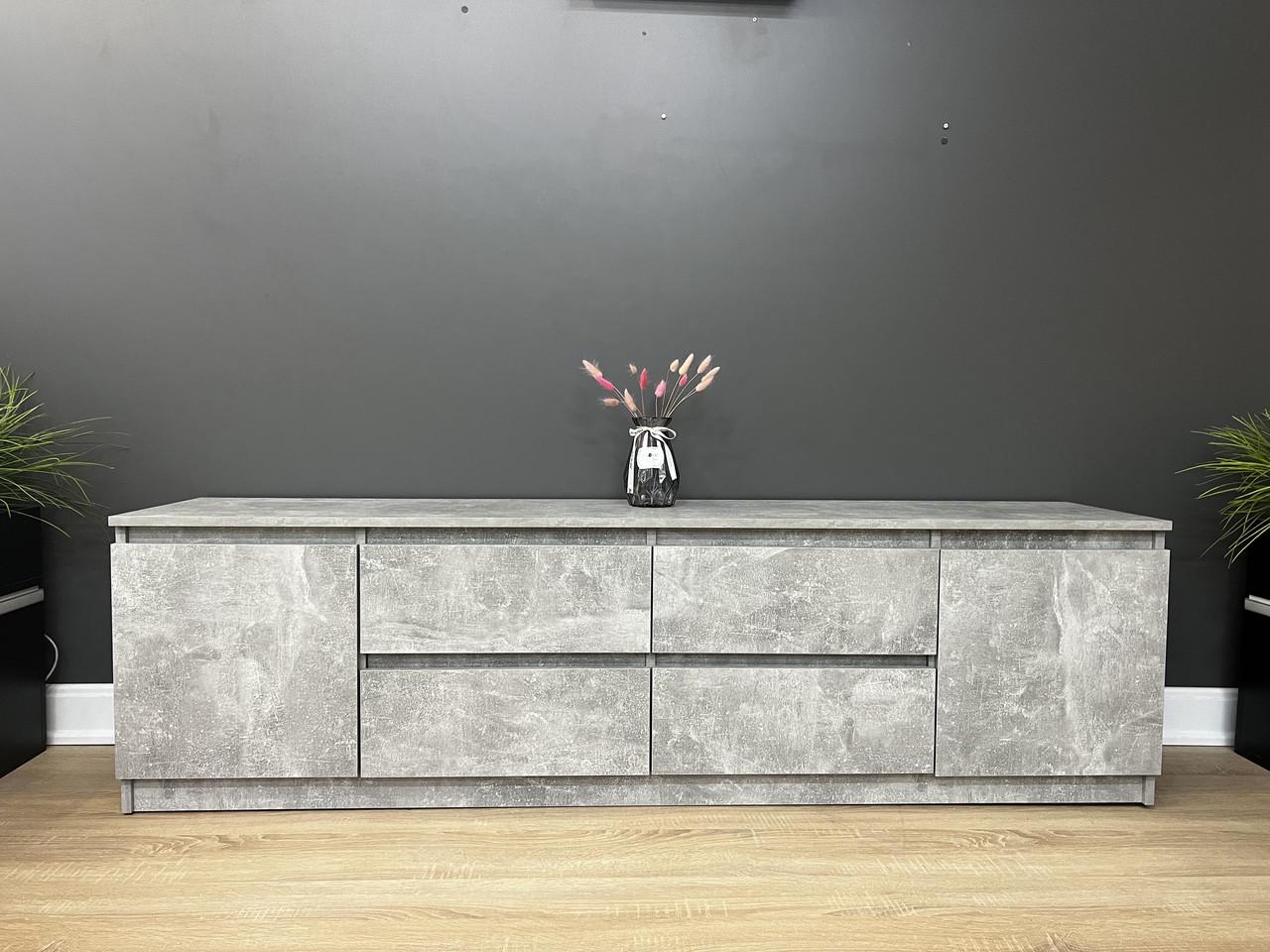 Тумба під ТВ Еверест 1804х510х370 мм Бетон - фото 4