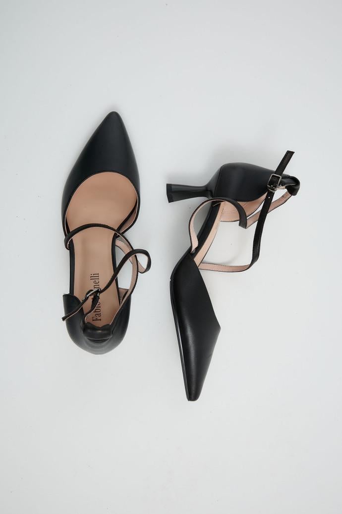 Босоножки женские Fabio Monelli кожаные р. 39 Черный (198672)