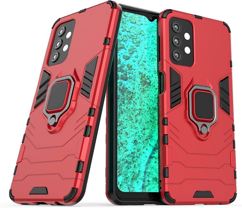 Протиударний чохол Samsung Galaxy A13 A135 (підставка кільце) Red (29693-2D)