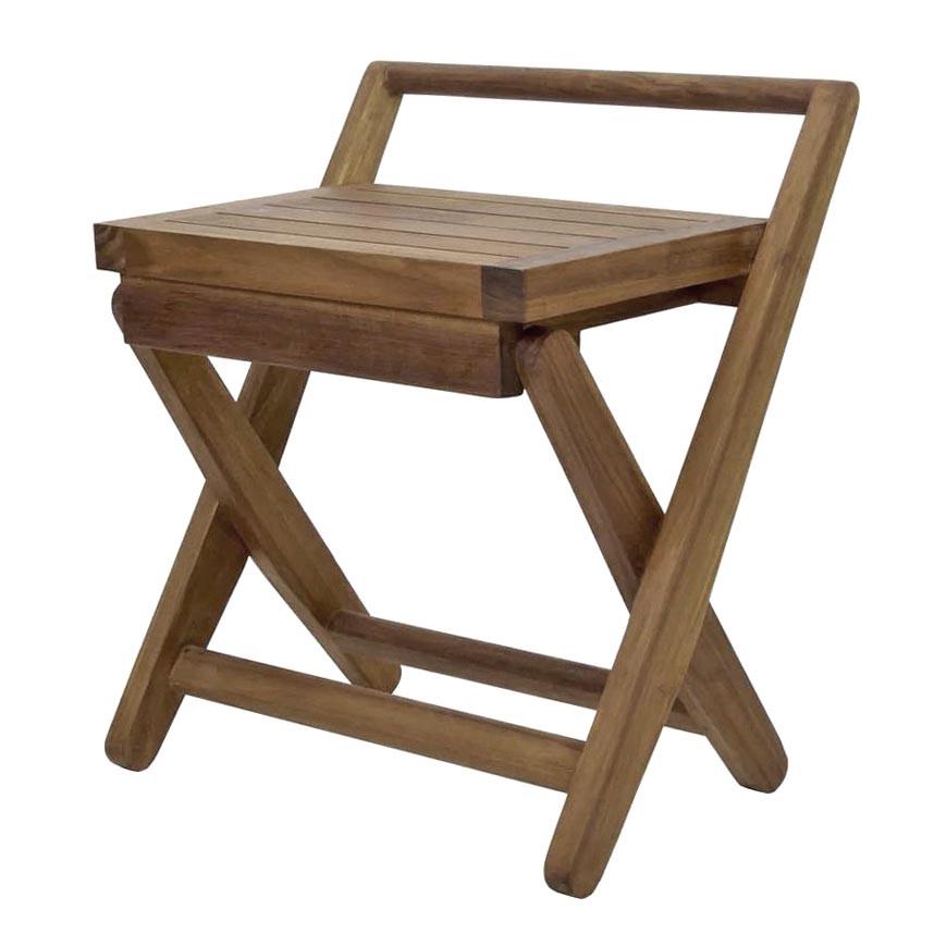 Табурет для ванной из дерева Марасин Корица (ТВН-007033)