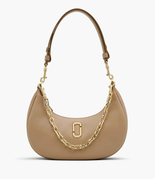 Сумка Marc Jacobs The Curve Leather Shoulder Bag Brown
