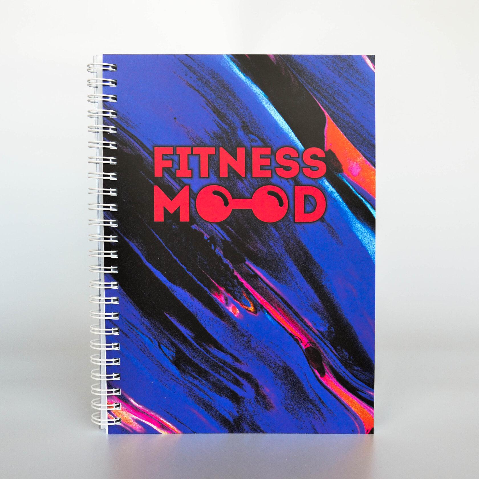 Дневник тренировок и питания для похудения Fitness mood Blue