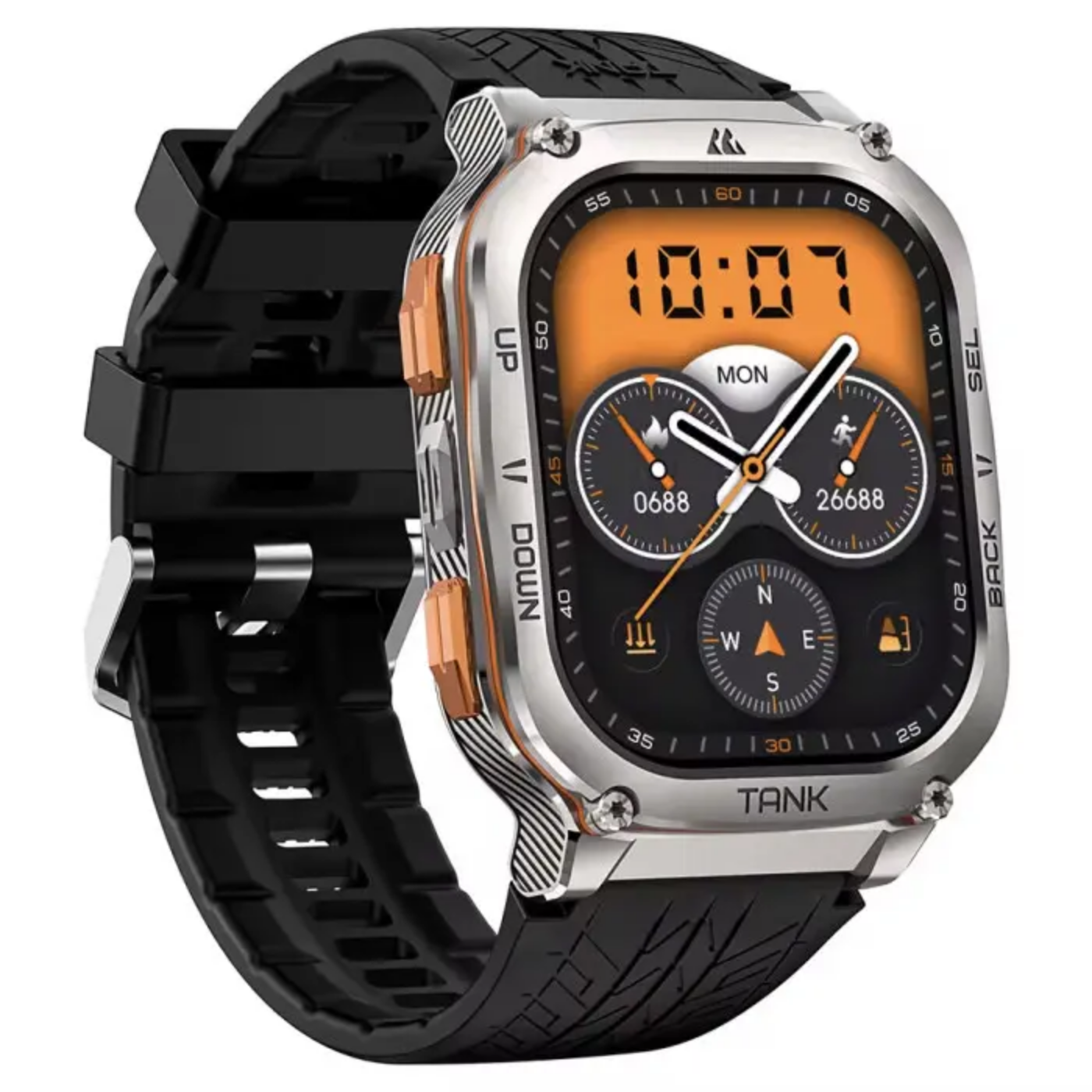 Смарт-часы тактические Kospet Tank M3 Ultra Silver