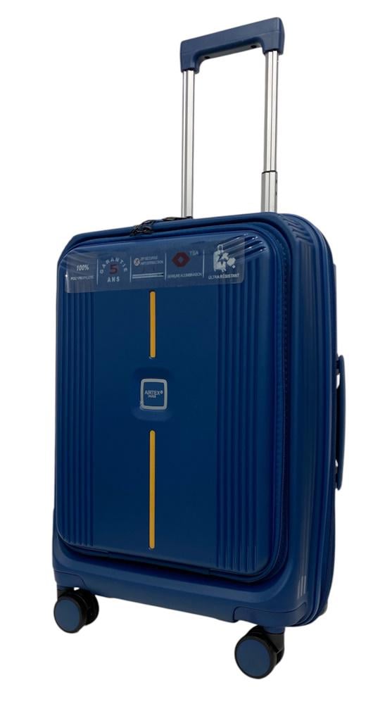Валіза мала під ручну поклажу Airtex 647 поліпропілен S Синій - фото 1 Валіза мала під ручну поклажу Airtex 647 поліпропілен S Синій - фото 1