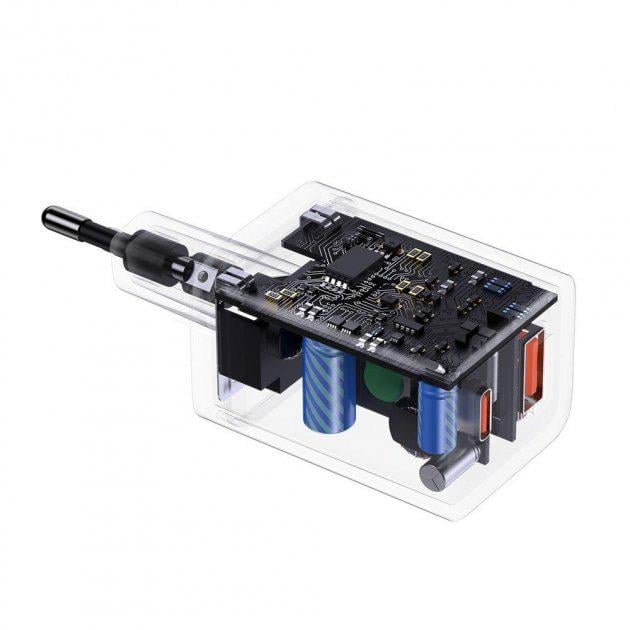 Зарядное устройство Baseus Super Si QC3.0/PD3.0 30 W 3 A Black (CCSUPP-E01) - фото 8