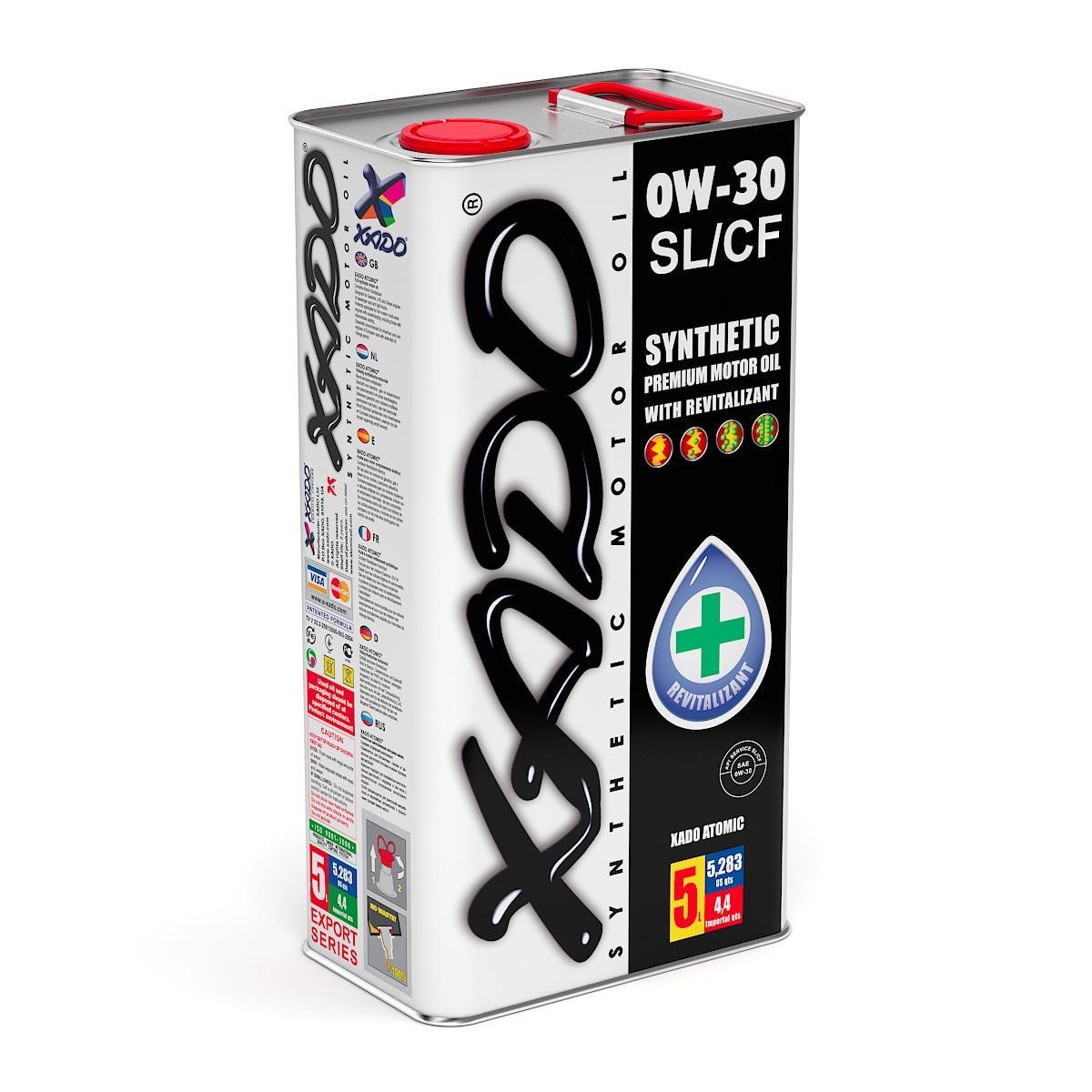 Моторна олива XADO Atomic Oil 0W-30 SL/CF синтетична 5 л