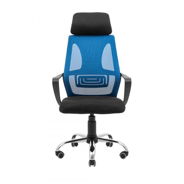 Кресло офисное Richman Профи хром пиастра сетка Черный/Синий (1634585) - фото 2 Кресло офисное Richman Профи хром пиастра сетка Черный/Синий (1634585) - фото 2