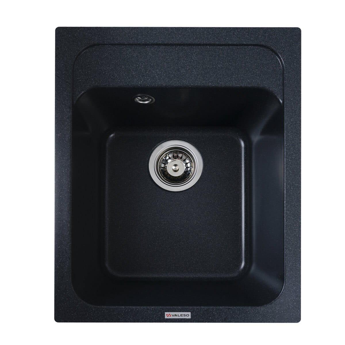 Мойка гранитная Valeso Korrado 400х500 врезная прямоугольная Антрацит матовый (PLTM-SP000047110)