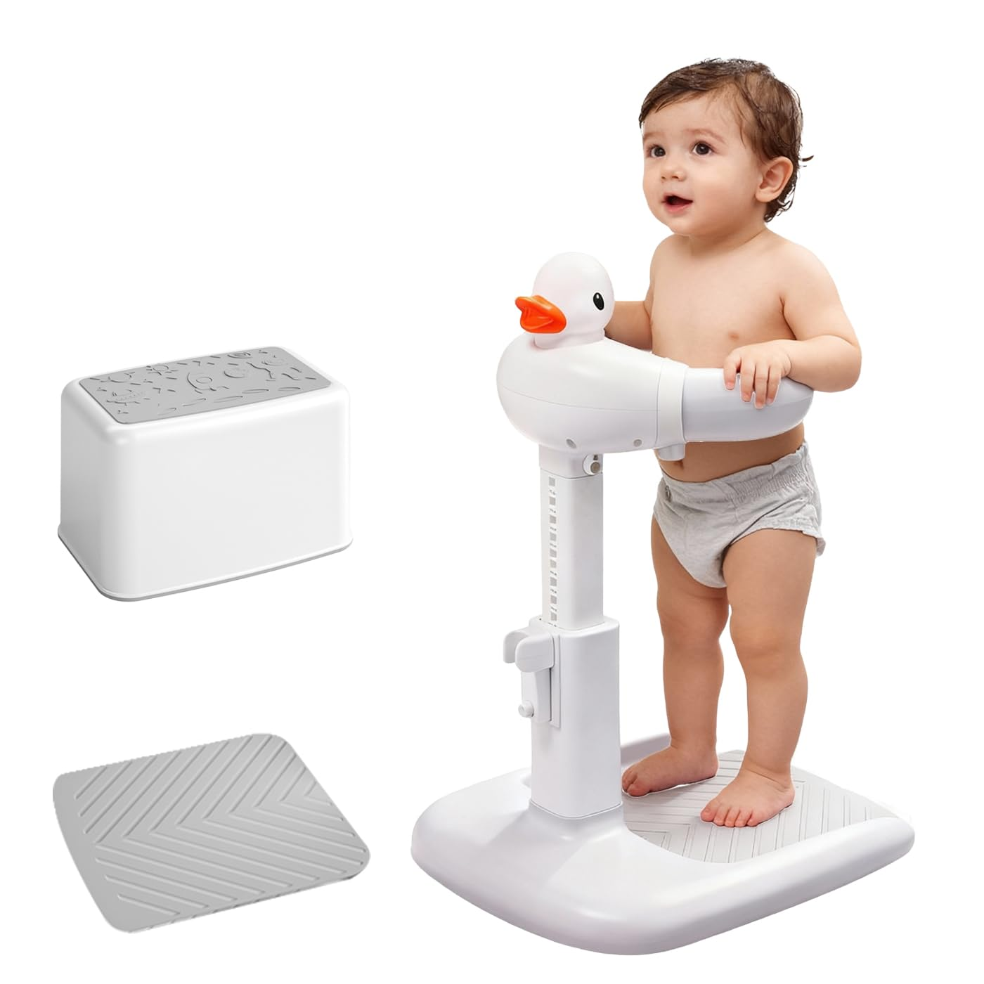 Стойка для купания ребенка с держателем против падения и нескользящая подставка