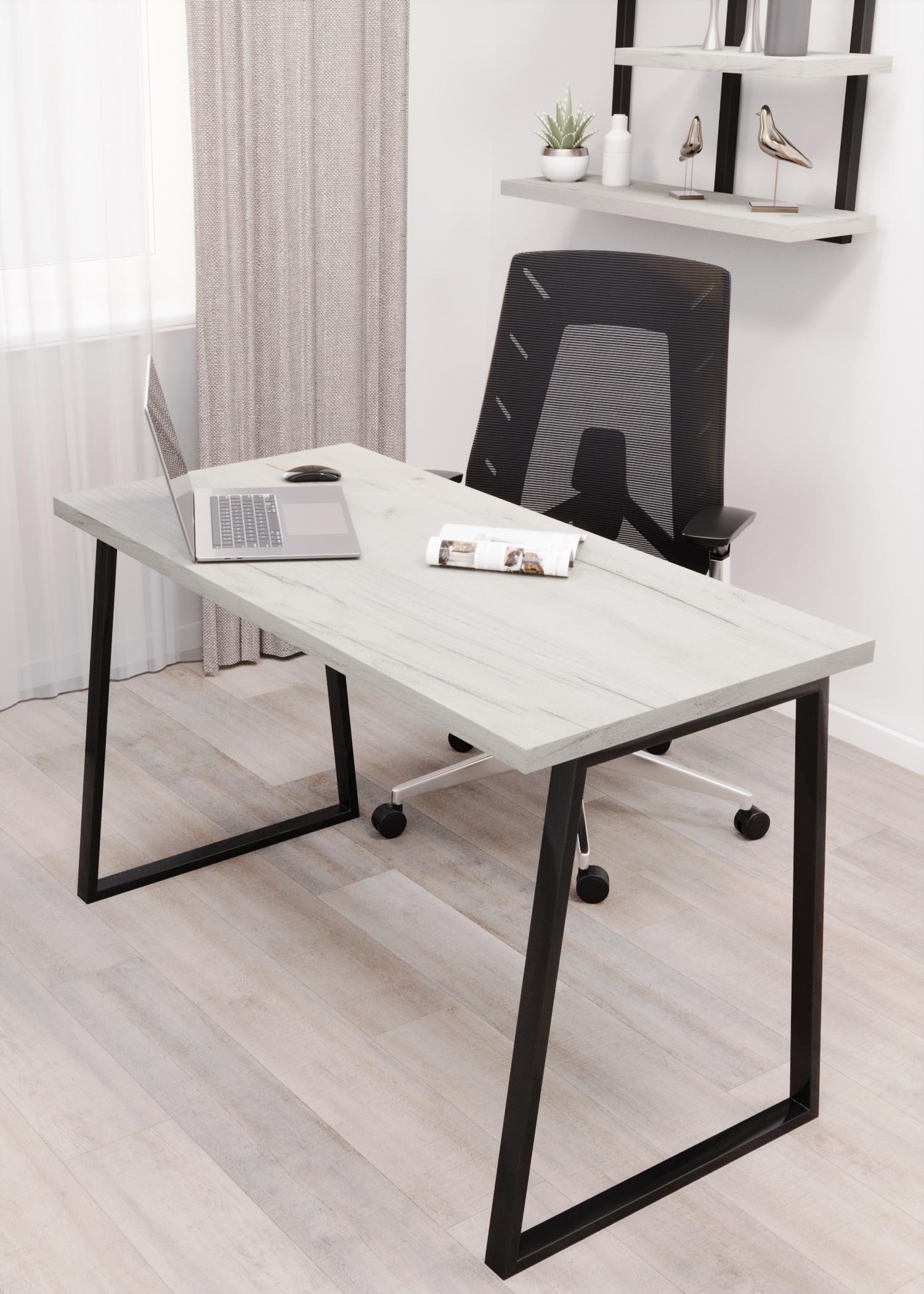 Стіл письмовий Loft Серія 4 1200х600х32 мм Дуб Крафт/Білий