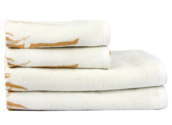 Полотенце махровое Maisonette Bamboo Leaf 50х100 см Бежевый