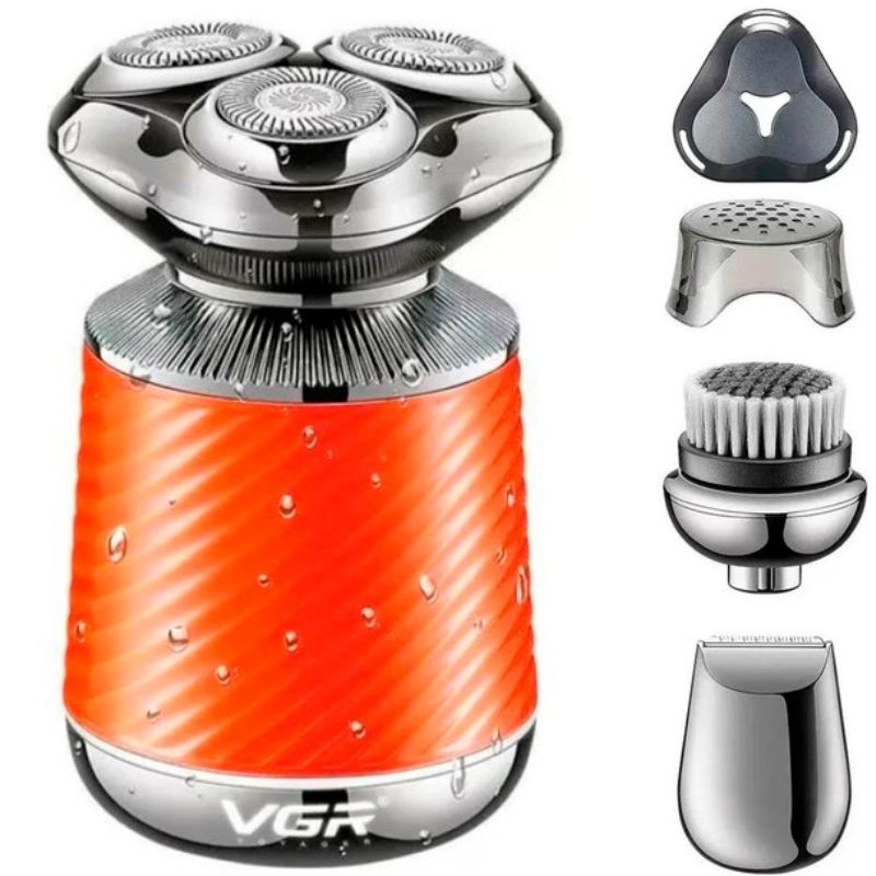 Електробритва VGR V-391 професійна акумуляторна 5W Orange - фото 5 Електробритва VGR V-391 професійна акумуляторна 5W Orange - фото 5
