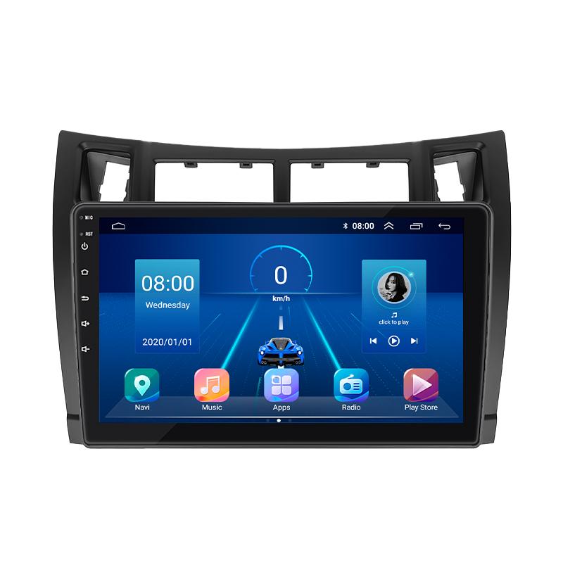 Штатна магнітола Lesko для Toyota Vitz II (XP90) 2005-2011 екран 9" 4/64Gb 4G Wi-Fi GPS Top