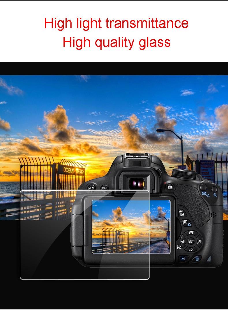 Защита LCD экрана Zomei для Nikon D3300 закаленное стекло - фото 5