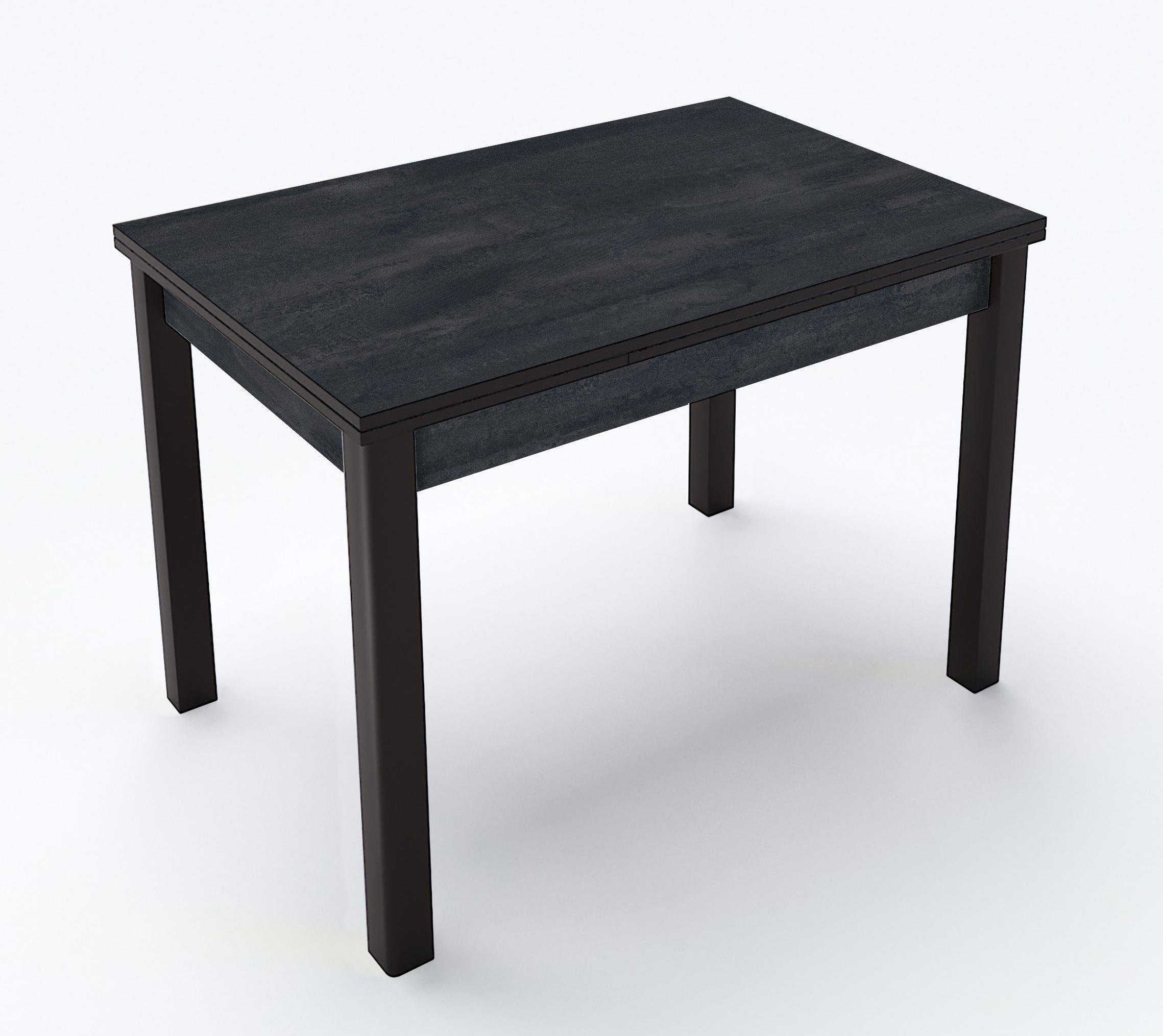 Обідній стіл розкладний Fusion furniture Марсель 1100/1800 мм Венге/Вугільний камінь (10000214)