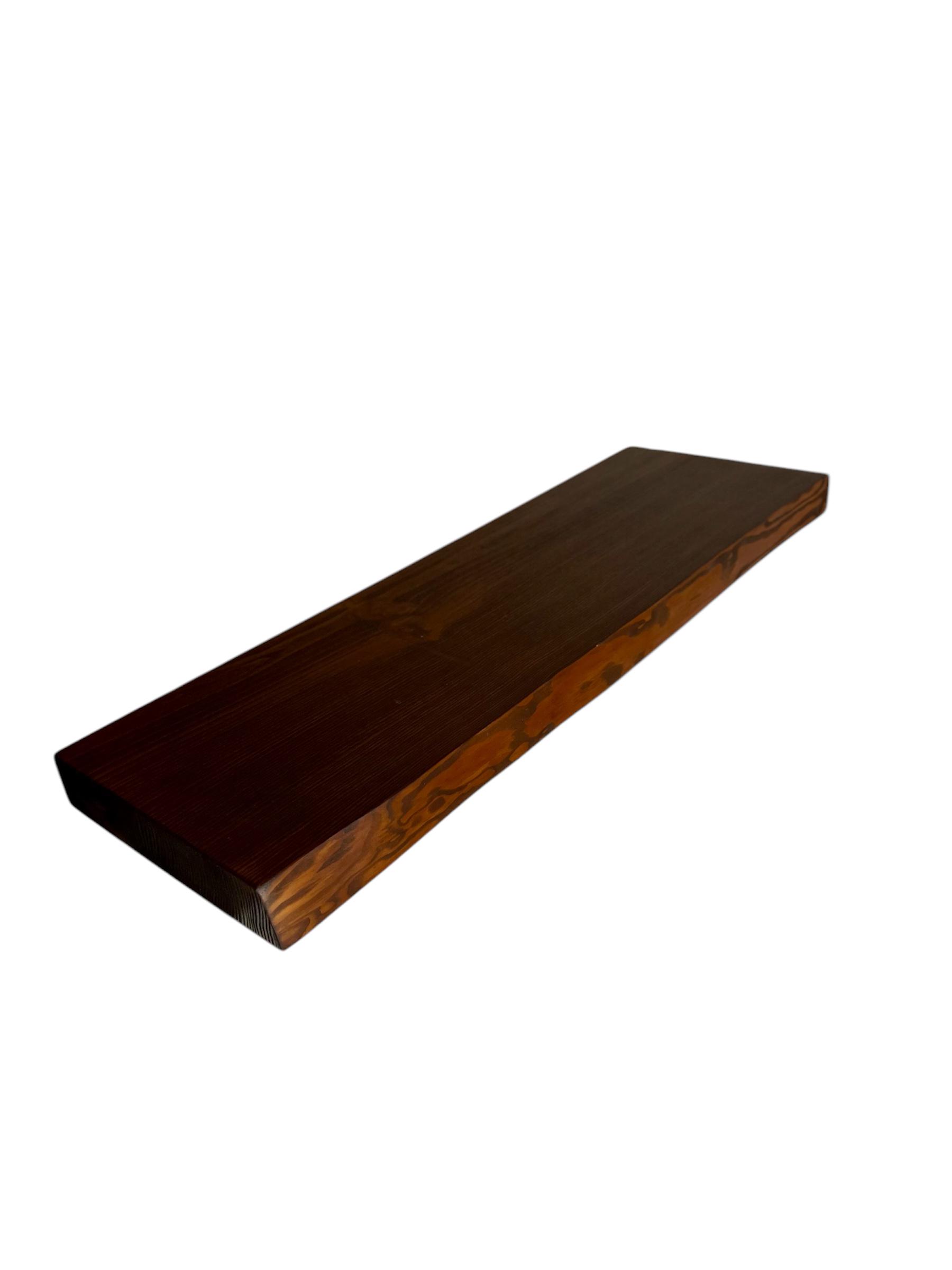 Настенная Полка с живым краем 36х200х400 мм Орех