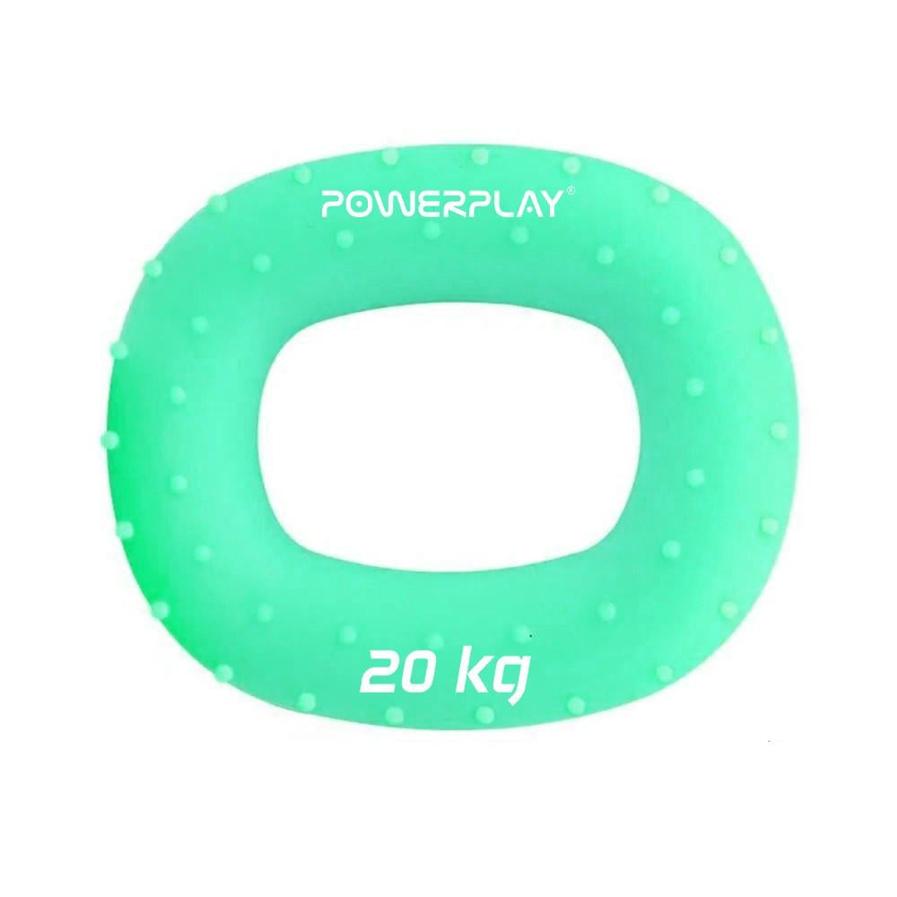 Еспандер кистьовий силіконовий PowerPlay PP-4337 Hand Grip Medium 20 кг Зелений (A-013279)