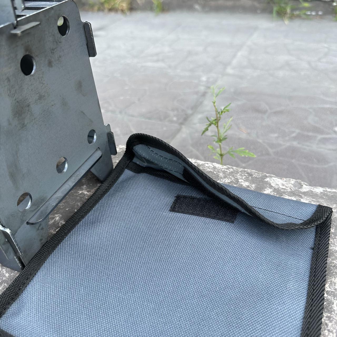 Чехол Metalzavod для печи-щепочницы малой 19х18х2 см Серый (CHHL-SHP-S) - фото 2