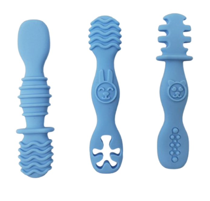 Набор детских тренировочных ложечек от 6 мес. Синий (121352)