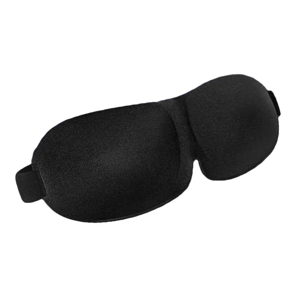 Маска на глаза женская/мужская для сна/отдыха 23х9 см Черный (15190181)