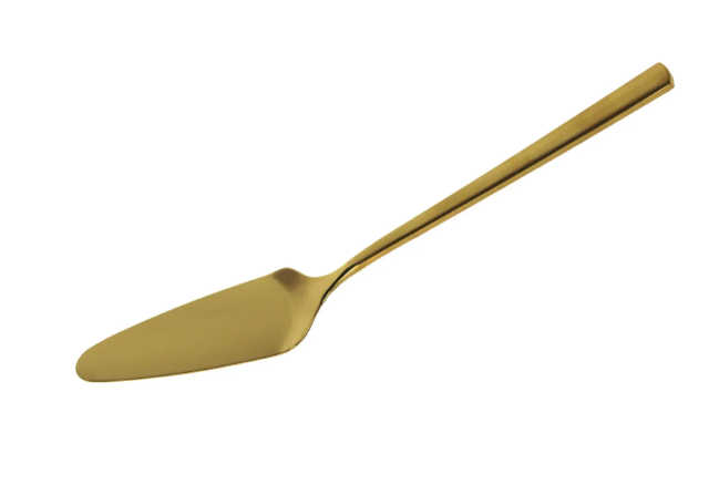 Лопатка кухонна з нержавіючої сталі 31 см Золотий - фото 2