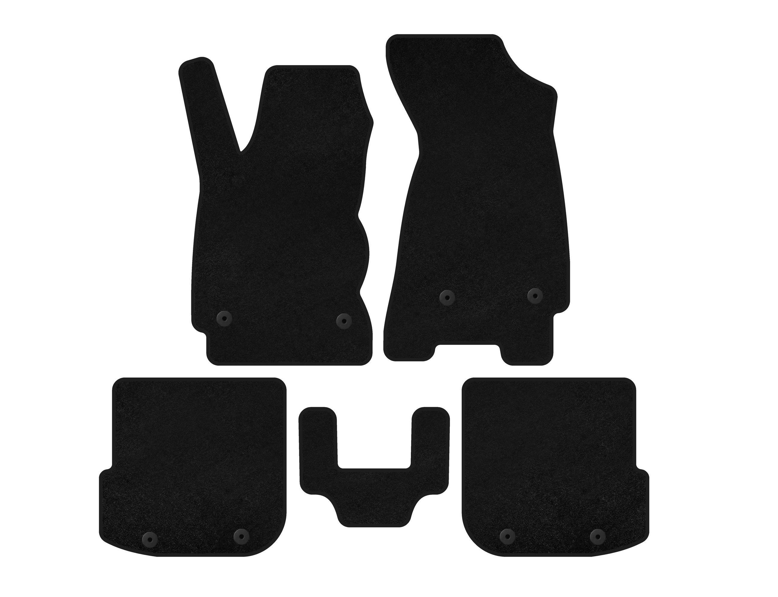 Коврики текстильные Digital Designs Premium SD для Audi A4 B5 1994-2001 гг. ткань Черный (134407)