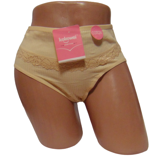 Женские трусы в рубчик Kokowei 3334 3XL Бежевый (1766691550)