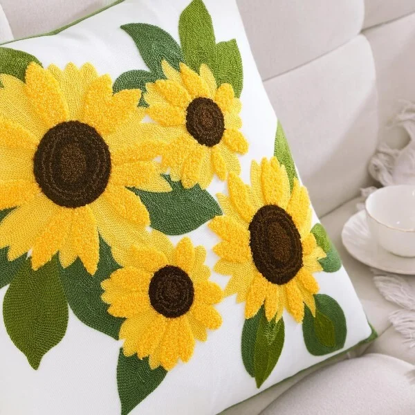 Наволочка с подсолнечниками (Y01967-1) - фото 4 Наволочка с подсолнечниками (Y01967-1) - фото 4