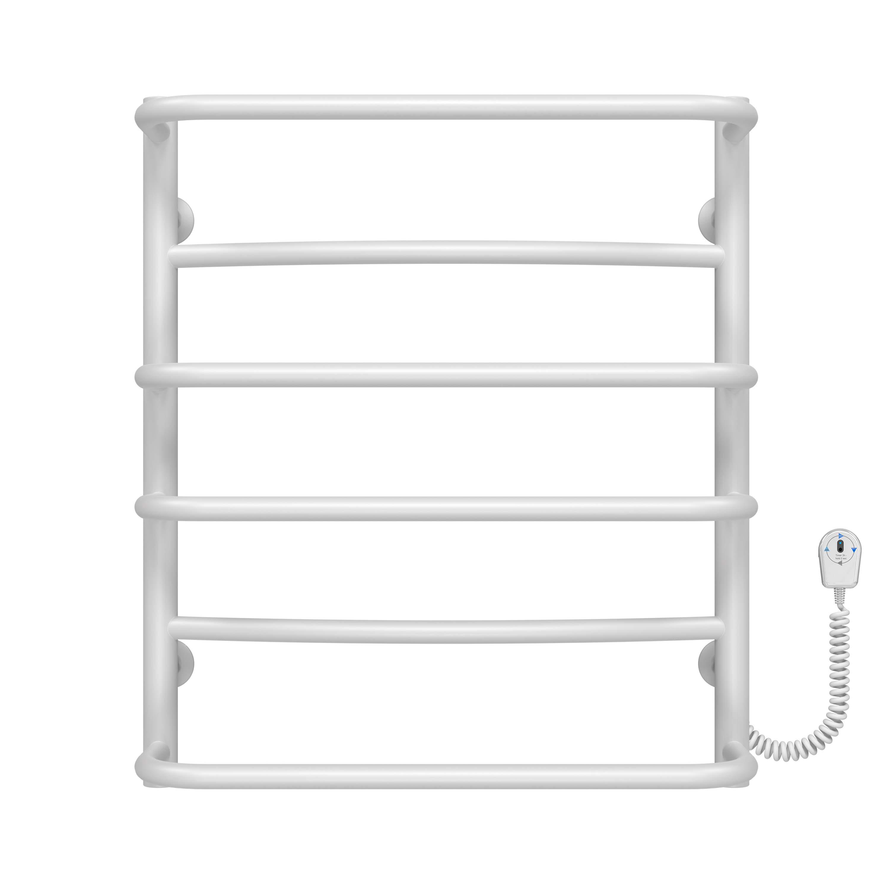 Полотенцесушитель электрический Deffi Аквамикс П6 EF16 правое подключение нержавеющая сталь 500х600 мм Белый (C.AM.60.50.6.EWR5)