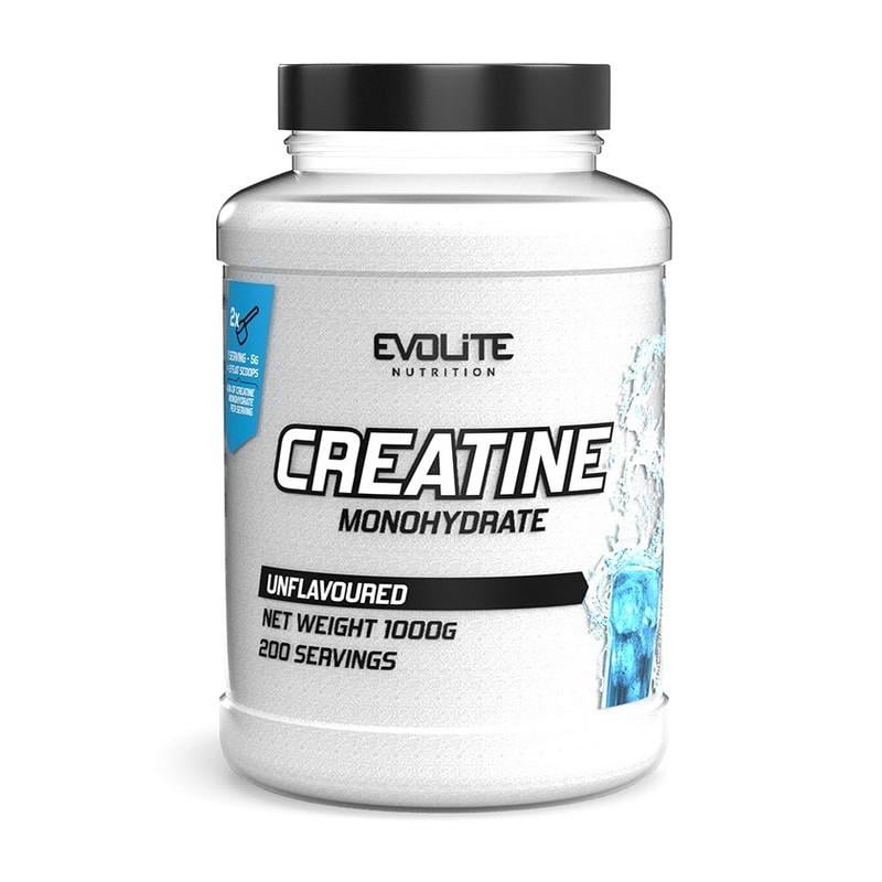 Креатин моногідрат Evolite Nutrition Creatine Monohydrate 1 кг Без смаку (22160-01)