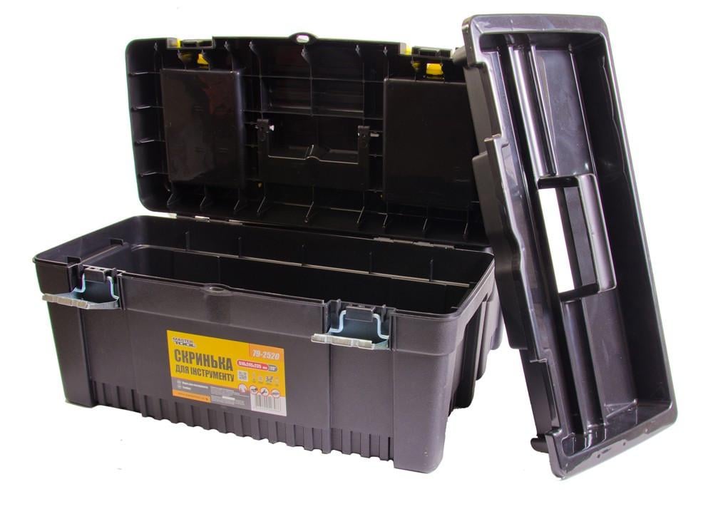 Ящик для инструментов с металлическими замками 20" 510х245х235 мм - фото 3