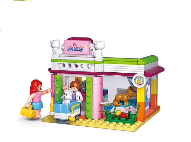 Конструктор Sluban Girls Dream Зоомагазин 195 дет. (M38-B0602)