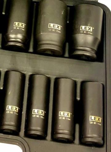 Набір головок LEX LXIS16E ударні 1/2" 10-32 мм 16 шт. - фото 9
